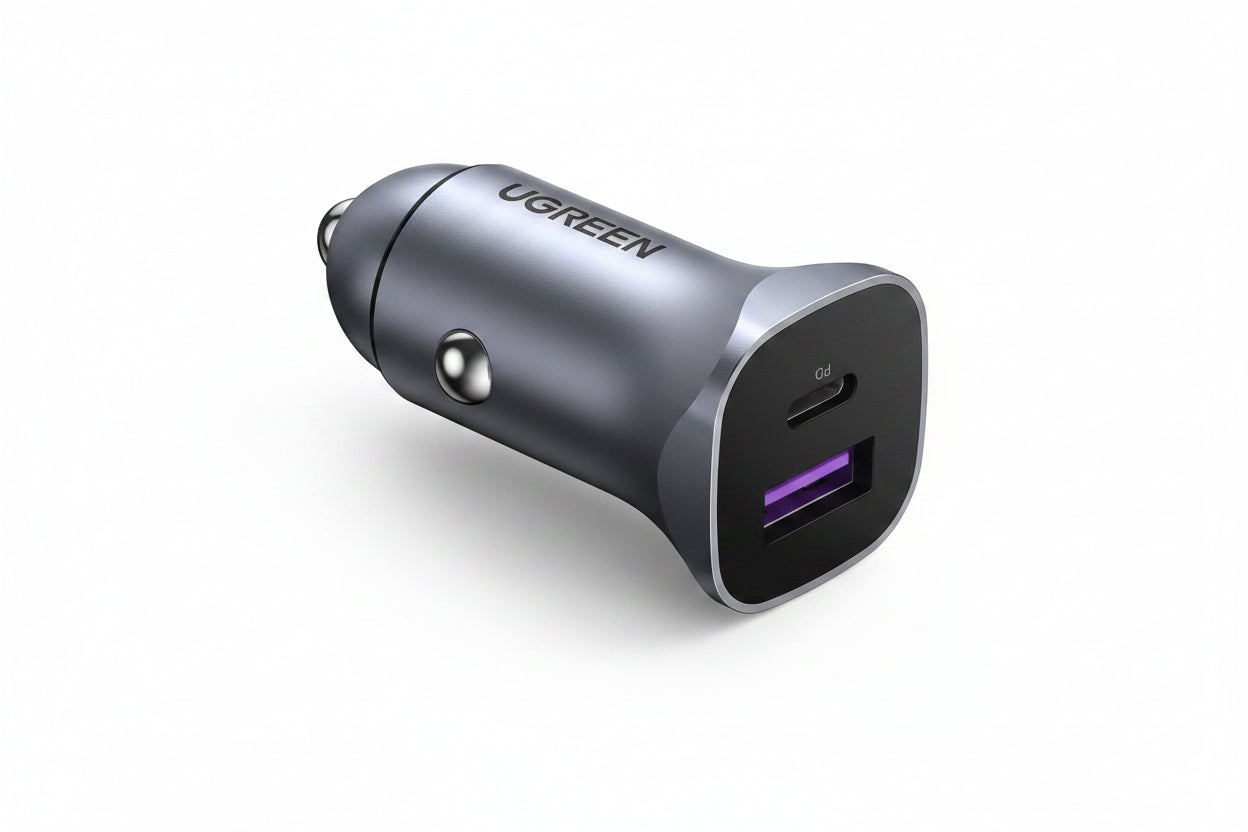 UGREEN A+C Dual-Port Car Charger PD30W+SCP22.5W MODEL CD130