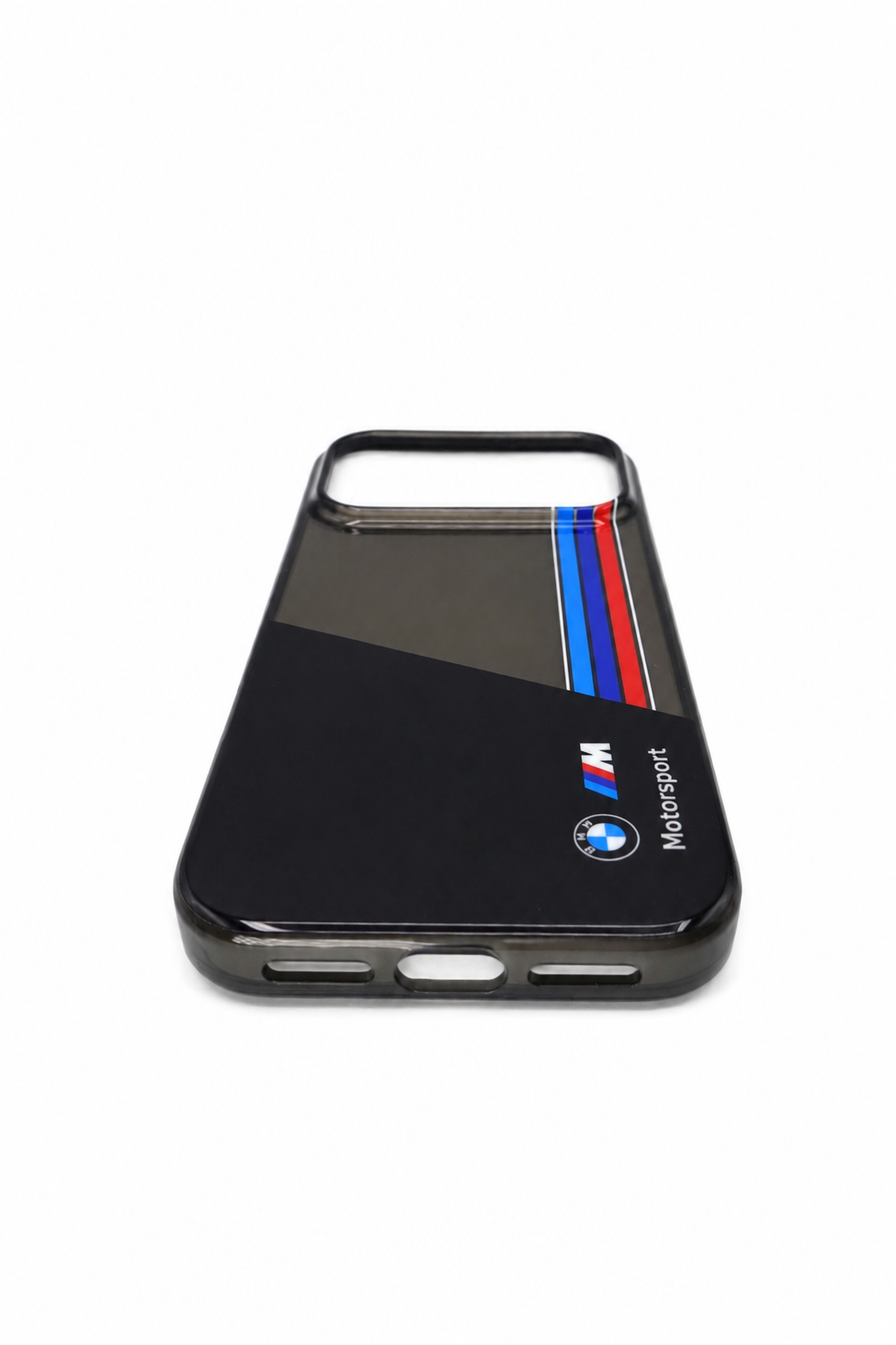 Funda Oficial BMW Motorsport IML Diseño Rayas Verticales - Negro