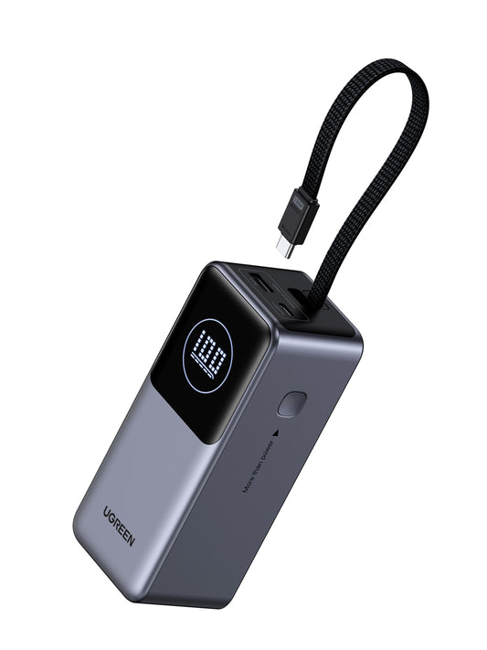 UGREEN Batería Portátil 130W con Cable Integrado PB723