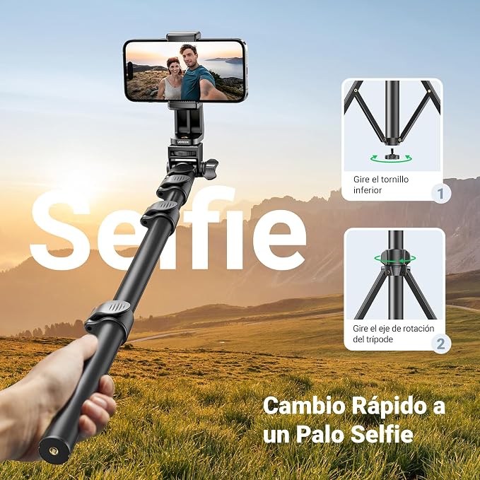 UGREEN Selfie Stick Tripod with Bluetooth Remote MODEL LP680