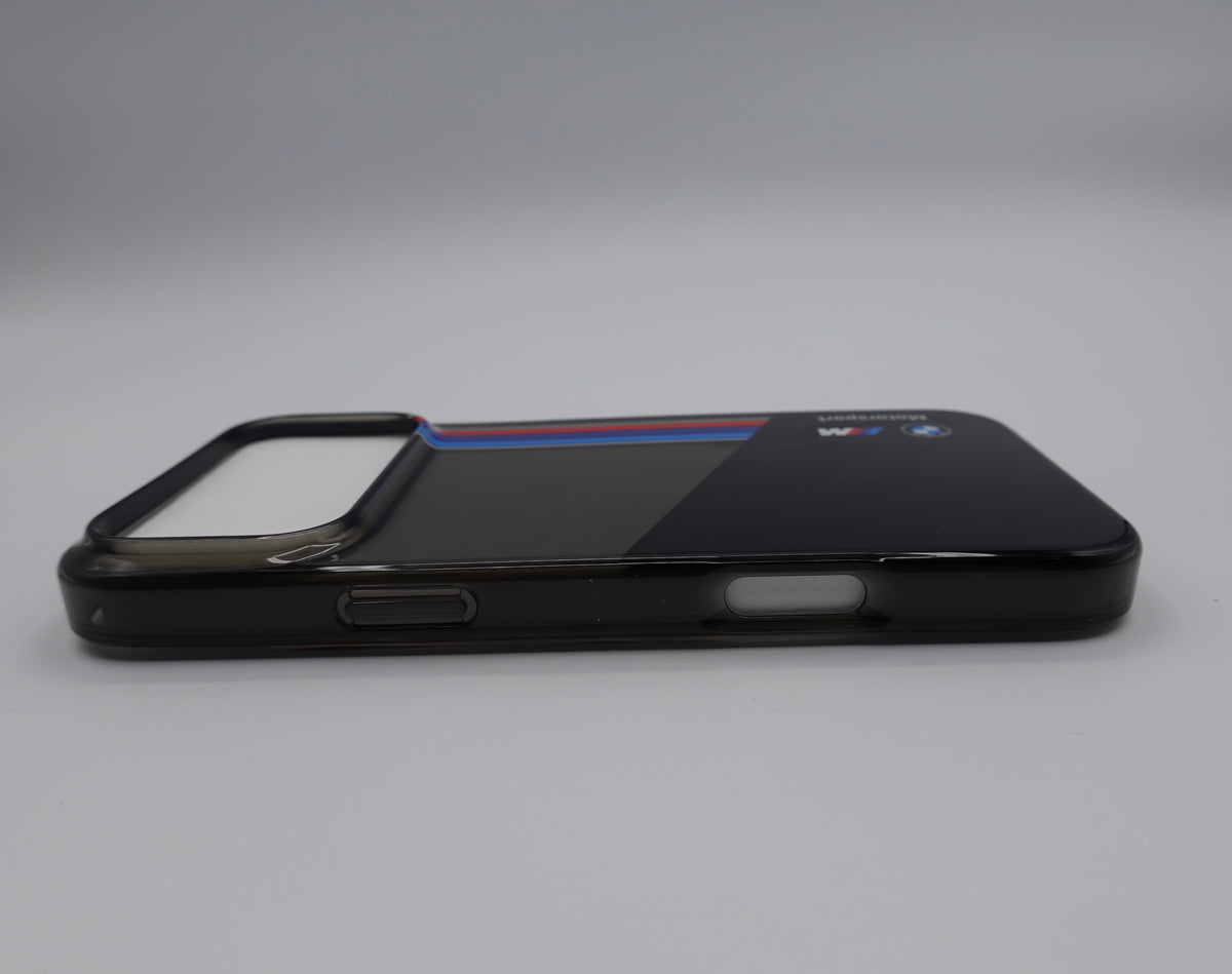 Funda Oficial BMW Motorsport IML Diseño Rayas Verticales - Negro