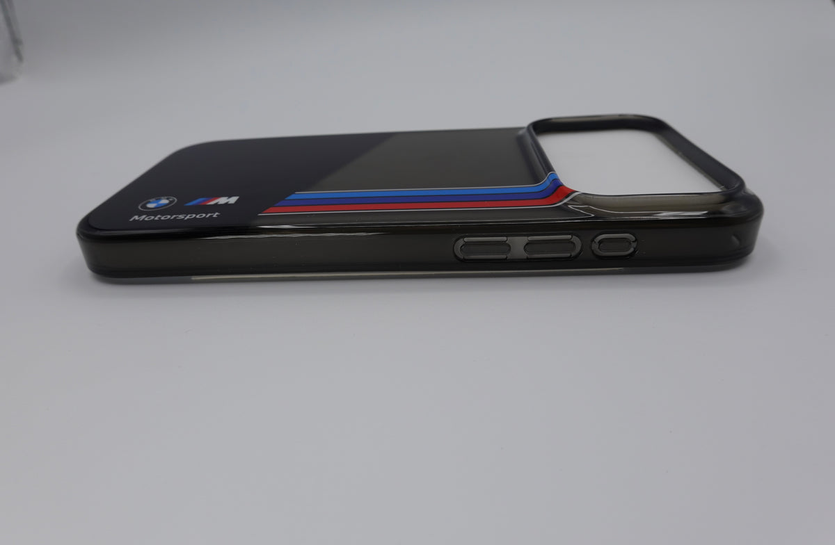 Funda Oficial BMW Motorsport IML Diseño Rayas Verticales - Negro