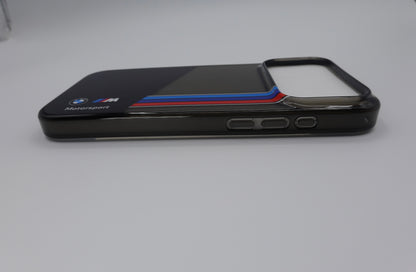 Funda Oficial BMW Motorsport IML Diseño Rayas Verticales - Negro