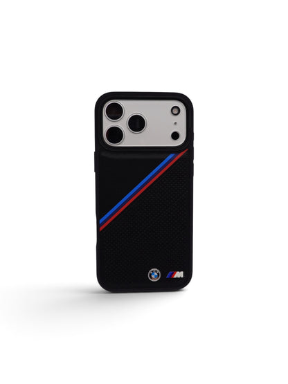 Funda BMW M Series MagSafe Tricolor Negro