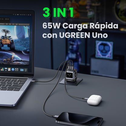 UGREEN 65W 3-Port PD GaN Fast Charger US CD361