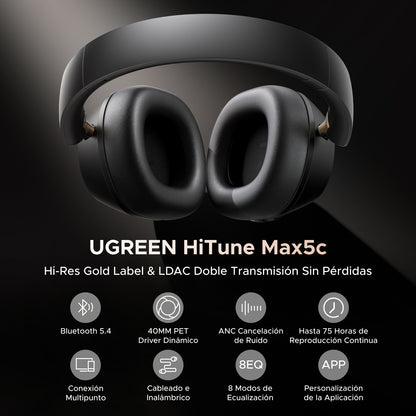 UGREEN HiTune Max5c Hybrid Active Noise-Cancelling Headphones